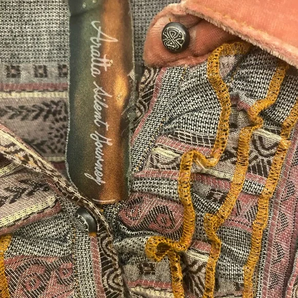 Aratta Silent Journey button down dress/ blouse - Picture 2 of 4